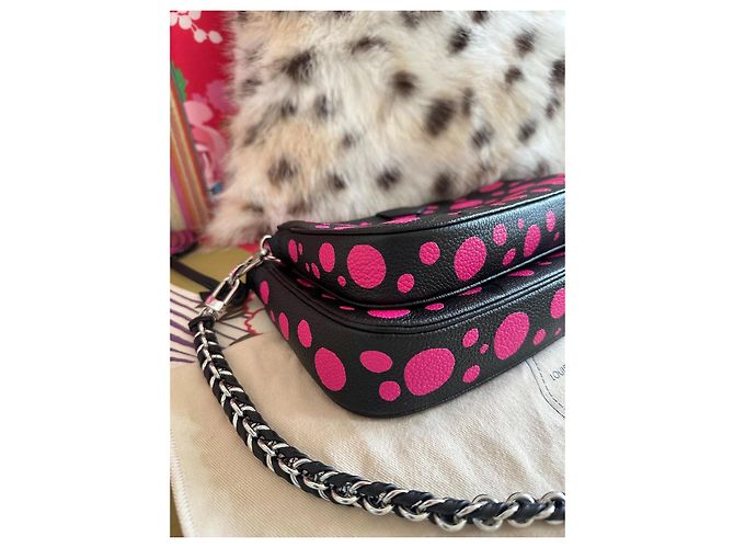 Multi Pochette Louis Vuitton x Yayoi Kusama Multi-Pochette Nero Rosa - vista 12