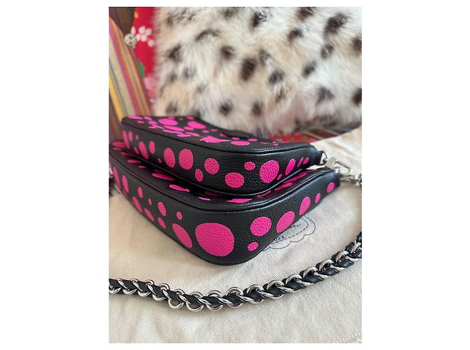 Multi Pochette Louis Vuitton x Yayoi Kusama Multi-Pochette Nero Rosa - vista 13