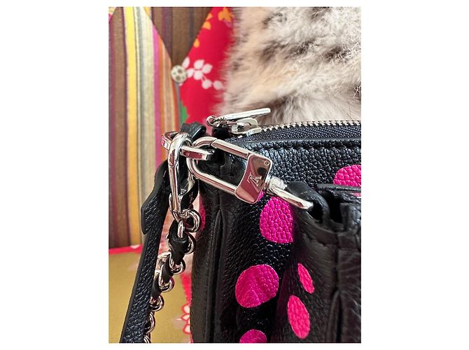 Multi Pochette Louis Vuitton x Yayoi Kusama Multi-Pochette Nero Rosa - vista 20