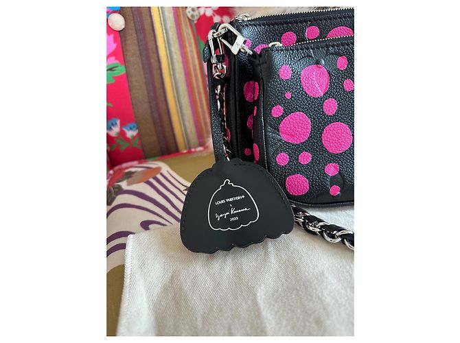Multi Pochette Louis Vuitton x Yayoi Kusama Multi-Pochette Nero Rosa - vista 6