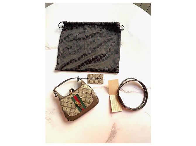 Gucci x Balenciaga The Hacker Project Borsa Jackie 1961 Mini Beige - vista 3