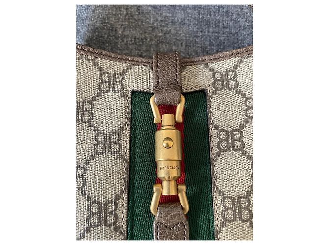 Gucci x Balenciaga The Hacker Project Borsa Jackie 1961 Mini Beige - vista 7