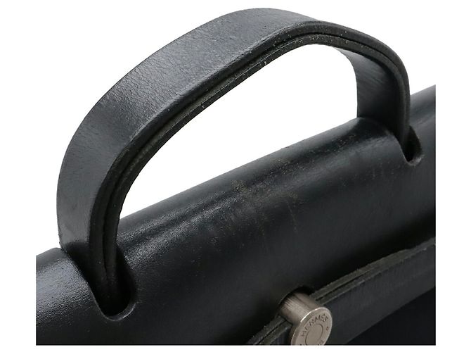 Hermès HERMES Herbag MM Handtasche Schultertasche Schwarz - Ansicht 7