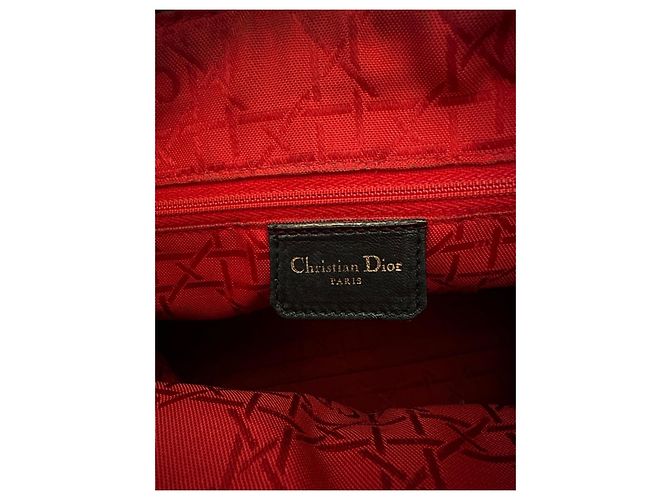 Dior Lady Dior Medium Borsa in pelle d'agnello nera Nero - vista 11
