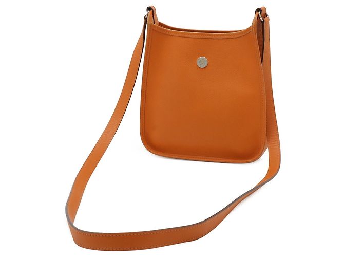 Hermès Borsa a tracolla Hermes Vespa TPM in pelle Togo Arancione - vista 3