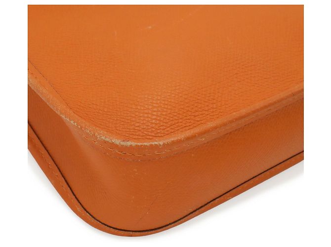 Hermès Borsa a tracolla Hermes Vespa TPM in pelle Togo Arancione - vista 4