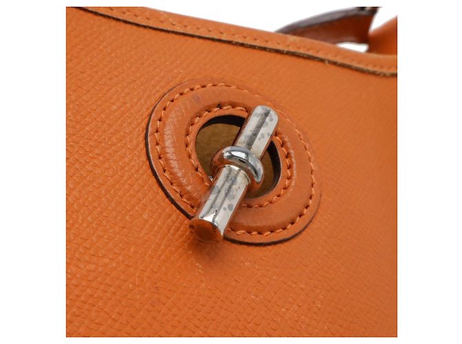 Hermès Borsa a tracolla Hermes Vespa TPM in pelle Togo Arancione - vista 6