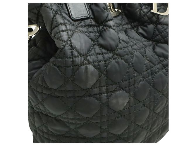Borsa Tote Christian Dior Cannage Nero - vista 10