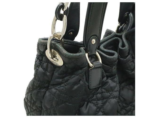 Borsa Tote Christian Dior Cannage Nero - vista 8