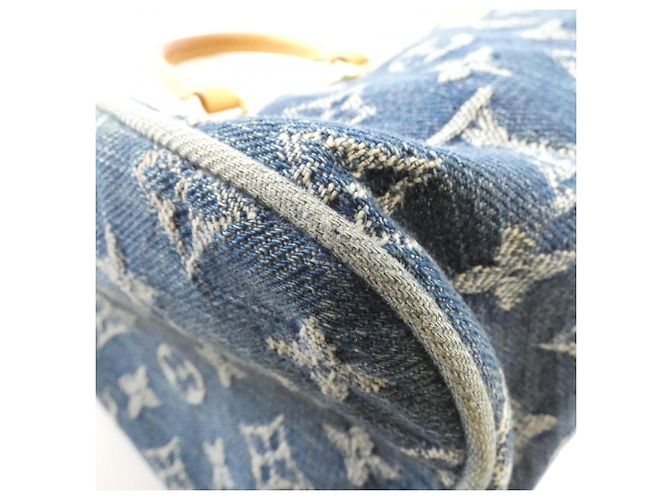 Borsa Boston Louis Vuitton Monogram Denim Neo Speedy Blu - vista 3