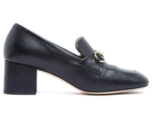 Gucci Mocassini Horsebit in Pelle Nera Nero - vista 2