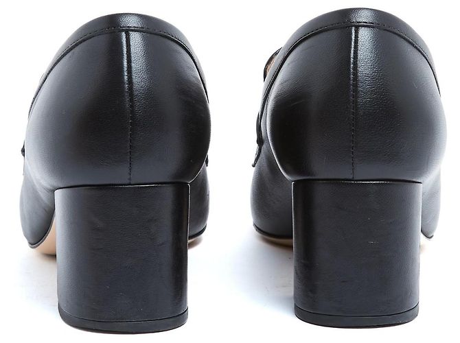 Gucci Mocassini Horsebit in Pelle Nera Nero - vista 4