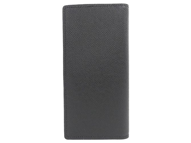 Louis Vuitton Taiga Portefeuille Brazza Cartera Negro - vista 2
