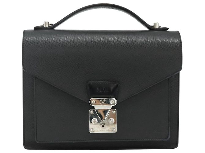 LOUIS VUITTON Borsa Taiga Monceau 28 Hand Bag SPO 2way Ardoise M32002 LV Auth ka4313 Grigio - vista 2
