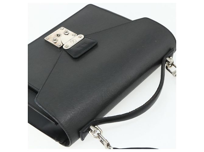 LOUIS VUITTON Borsa Taiga Monceau 28 Hand Bag SPO 2way Ardoise M32002 LV Auth ka4313 Grigio - vista 6