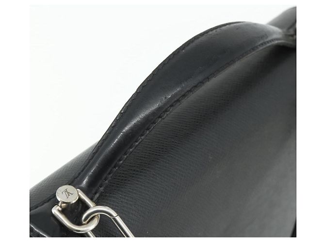 LOUIS VUITTON Borsa Taiga Monceau 28 Hand Bag SPO 2way Ardoise M32002 LV Auth ka4313 Grigio - vista 7