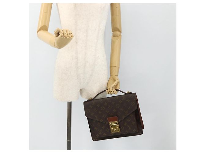 LOUIS VUITTON Borsa Monogram Monceau 28 M51185 LV Auth ka4268 Monogramma - vista 23