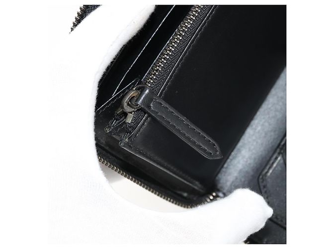 BURBERRY Long Wallet Leder Schwarz Auth bs35104 - Ansicht 22