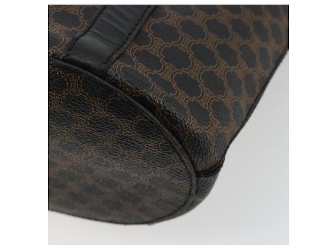 Céline Borsa Tote CELINE Macadam in tela PVC e pelle nera e oro Auth 179349 Nero D'oro - vista 12