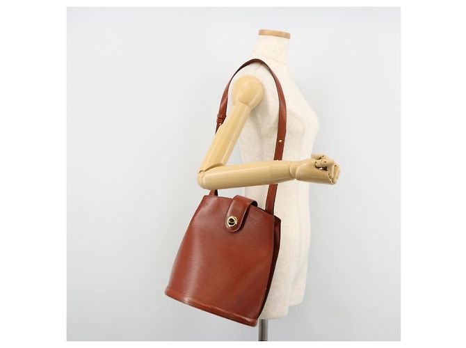 LOUIS VUITTON Epi Cluny Shoulder Bag Brown M52253 LV Auth ep14627 - view 21