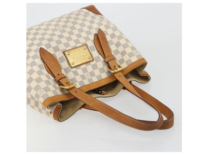 LOUIS VUITTON Borsa Tote Hampstead MM Damier Azur N51206 LV Auth ep14515 - vista 7