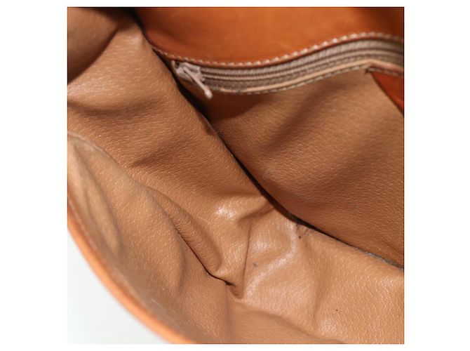 Céline CELINE Macadam Canvas Schultertasche PVC Leder Braun Gold Auth ka4327 Golden - Ansicht 18