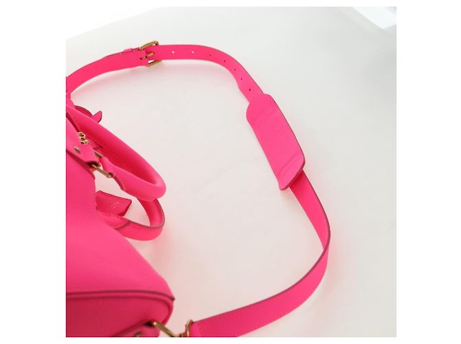 Borsa LOUIS VUITTON Keepall Bandouliere in pelle Taurillon M56925 LV Auth 178545SM Rosa - vista 11