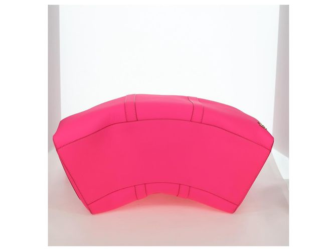 Borsa LOUIS VUITTON Keepall Bandouliere in pelle Taurillon M56925 LV Auth 178545SM Rosa - vista 12