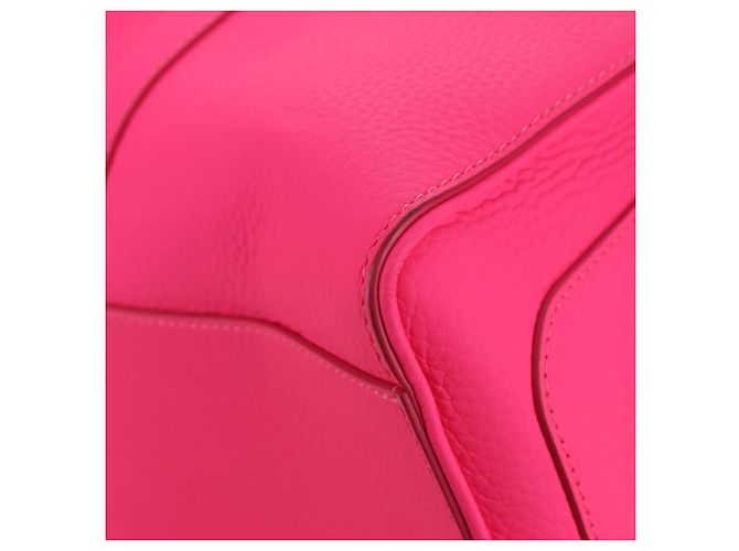 Borsa LOUIS VUITTON Keepall Bandouliere in pelle Taurillon M56925 LV Auth 178545SM Rosa - vista 16