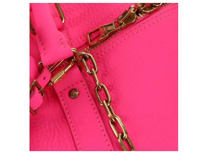 Borsa LOUIS VUITTON Keepall Bandouliere in pelle Taurillon M56925 LV Auth 178545SM Rosa - vista 20