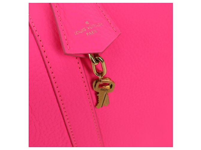 Borsa LOUIS VUITTON Keepall Bandouliere in pelle Taurillon M56925 LV Auth 178545SM Rosa - vista 21