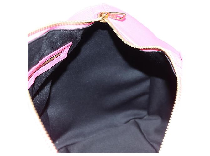 Borsa LOUIS VUITTON Keepall Bandouliere in pelle Taurillon M56925 LV Auth 178545SM Rosa - vista 25