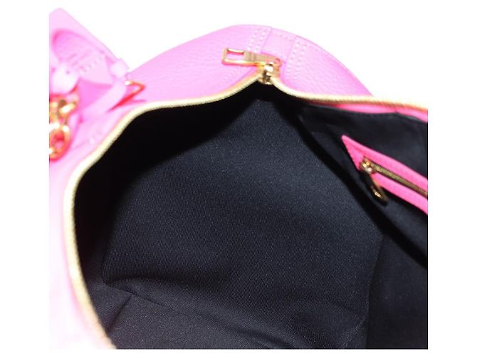 Borsa LOUIS VUITTON Keepall Bandouliere in pelle Taurillon M56925 LV Auth 178545SM Rosa - vista 26