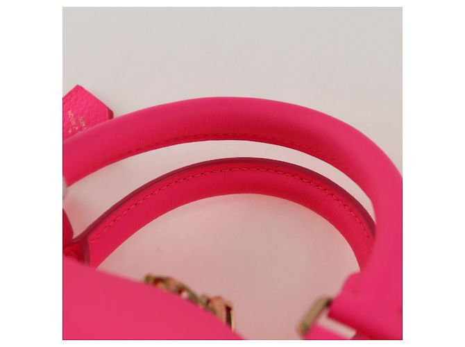 Borsa LOUIS VUITTON Keepall Bandouliere in pelle Taurillon M56925 LV Auth 178545SM Rosa - vista 8