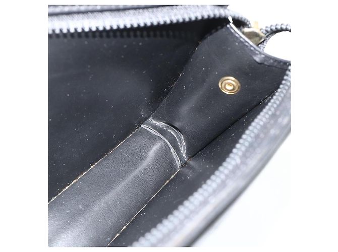 Céline CELINE Clutch Bag Leder Schwarz Gold Auth 180072 Golden - Ansicht 16