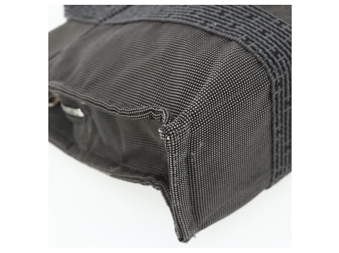 Hermès HERMES Her Line Tote PM Tragetasche Canvas Grau Silber Auth 179728A Braun - Ansicht 11