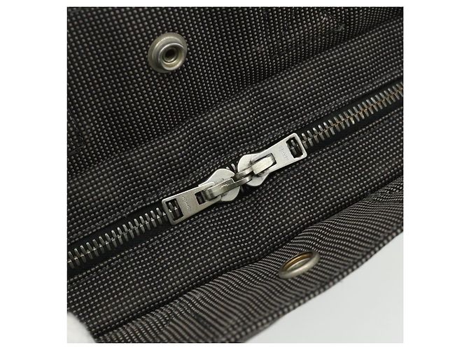Hermès HERMES Her Line Tote PM Tragetasche Canvas Grau Silber Auth 179728A Braun - Ansicht 14
