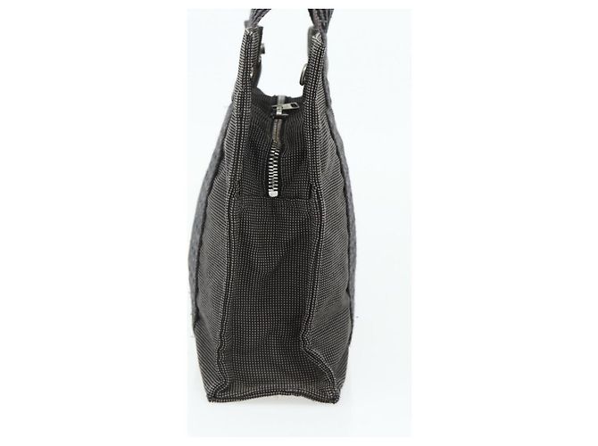 Hermès HERMES Her Line Tote PM Tragetasche Canvas Grau Silber Auth 179728A Braun - Ansicht 5