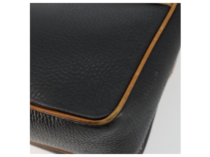Céline CELINE Schultertasche aus Leder Schwarz Gold Auth 179287 Golden - Ansicht 12