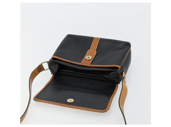 Céline CELINE Schultertasche aus Leder Schwarz Gold Auth 179287 Golden - Ansicht 15
