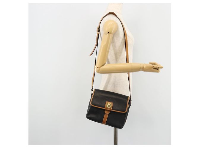 Céline CELINE Schultertasche aus Leder Schwarz Gold Auth 179287 Golden - Ansicht 24