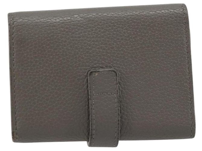 SAINT LAURENT Key Case Leather Gray Silver Auth bs35102 Brown Silvery - view 3