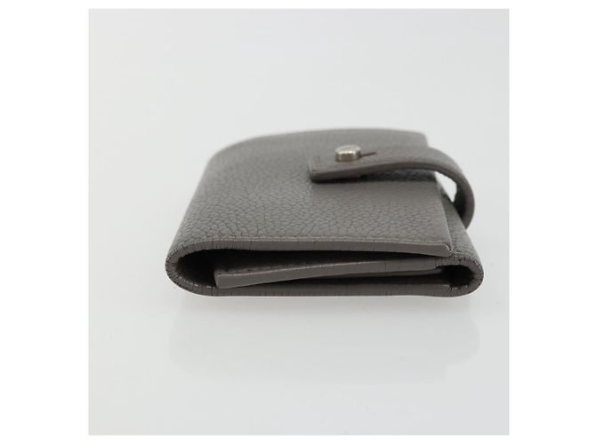 SAINT LAURENT Key Case Leather Gray Silver Auth bs35102 Brown Silvery - view 5