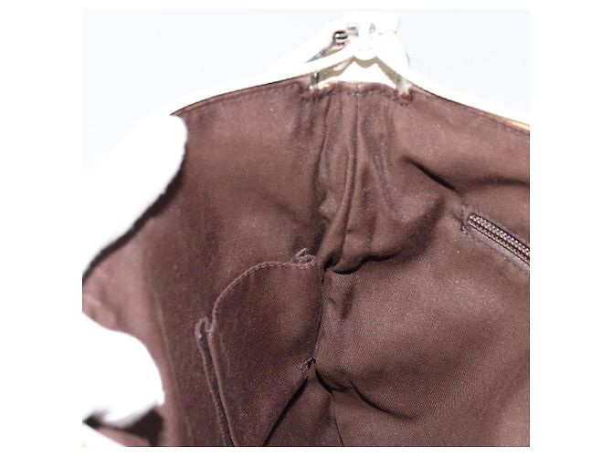 Borsa a Spalla GUCCI GG Canvas Beige Argento 145857 Auth BA12521 - vista 18