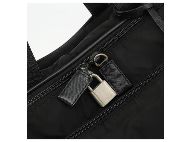 Borsa PRADA Nylon 2way Nera Argento Auth bs34745 Nero - vista 16