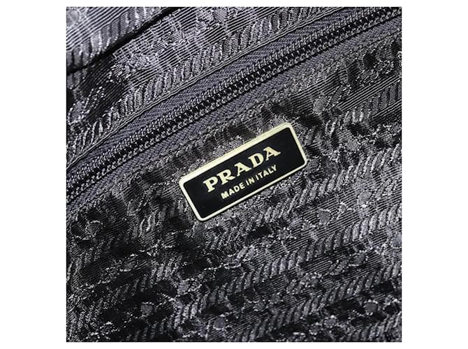 Borsa PRADA Nylon 2way Nera Argento Auth bs34745 Nero - vista 19