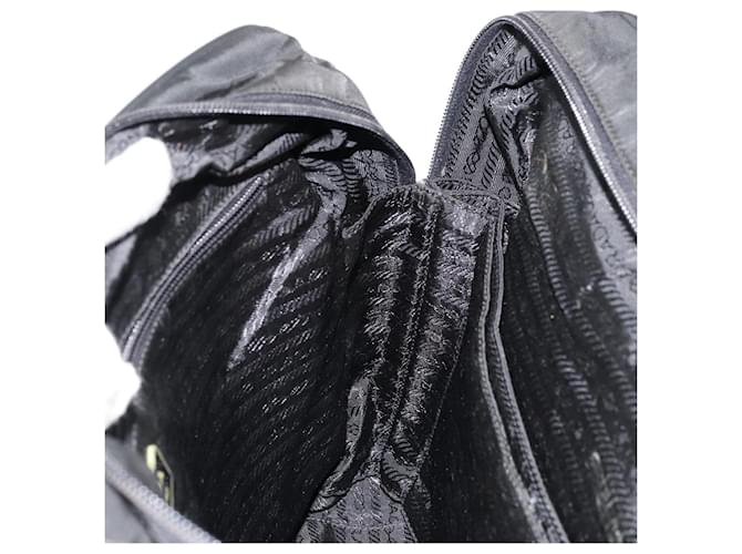 Borsa PRADA Nylon 2way Nera Argento Auth bs34745 Nero - vista 21