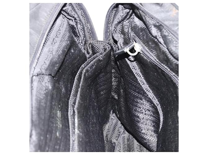Borsa PRADA Nylon 2way Nera Argento Auth bs34745 Nero - vista 22
