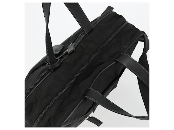 Borsa PRADA Nylon 2way Nera Argento Auth bs34745 Nero - vista 6