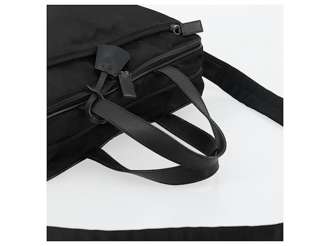 Borsa PRADA Nylon 2way Nera Argento Auth bs34745 Nero - vista 7
